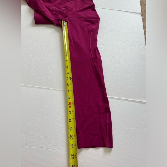 Lululemon Base Pace High Rise Crop Size 4 Pink - Picture 7 of 9